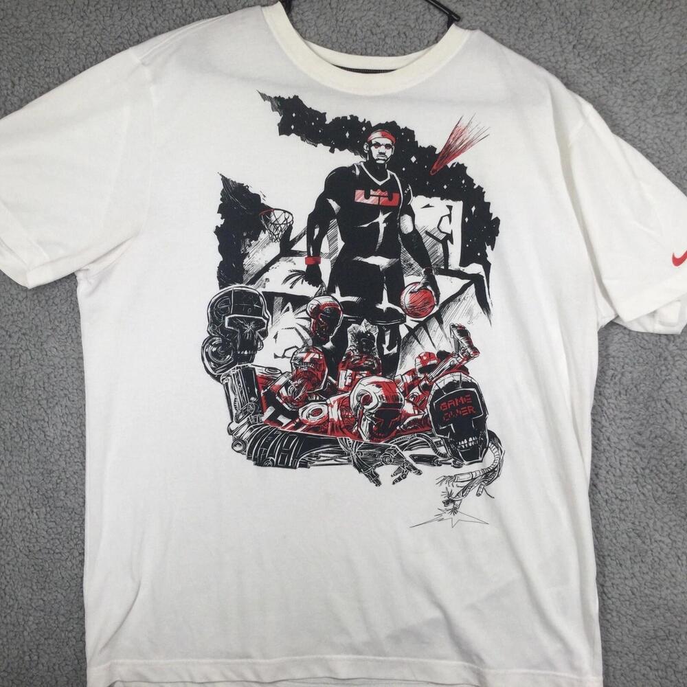 Lebron James King  Dri Fit T Shirt Mens  Game Over